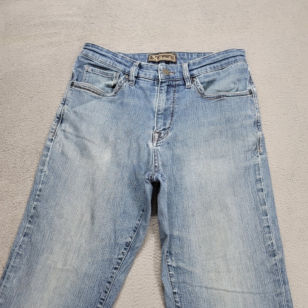 34 Heritage Jeans Mens Size 32x29 Blue Mid Rise Straight Leg Denim *Read